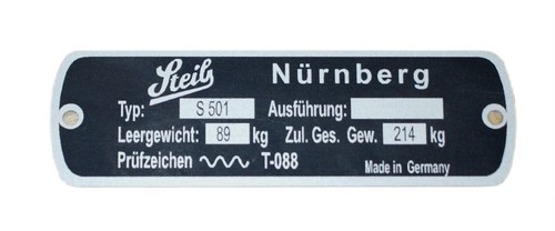 Steib namensschild s501 - steib,
