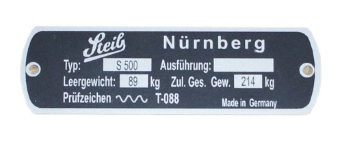 Steib namensschild s500 - steib,